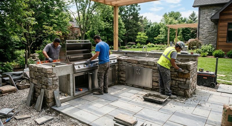 Outdoor Kitchen Renovation in Conroe, TX