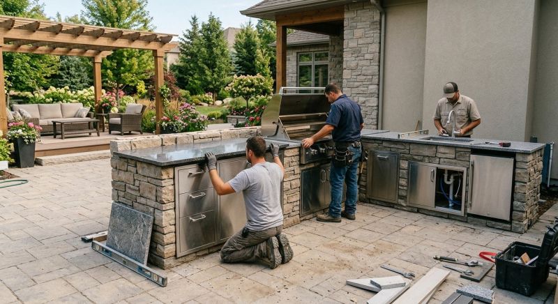 Outdoor Kitchen Renovation in Conroe, TX